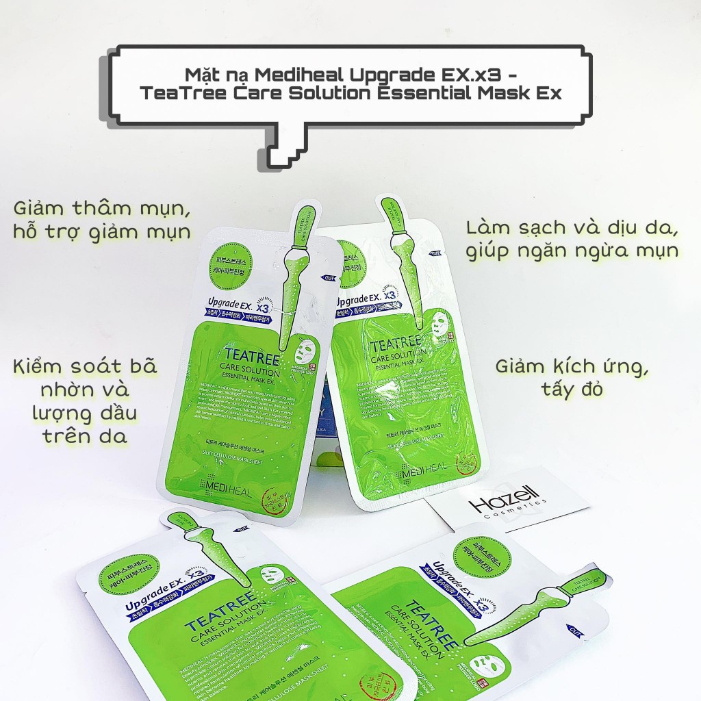 Hộp 10 miếng nạ Mediheal Essential Mask các loại