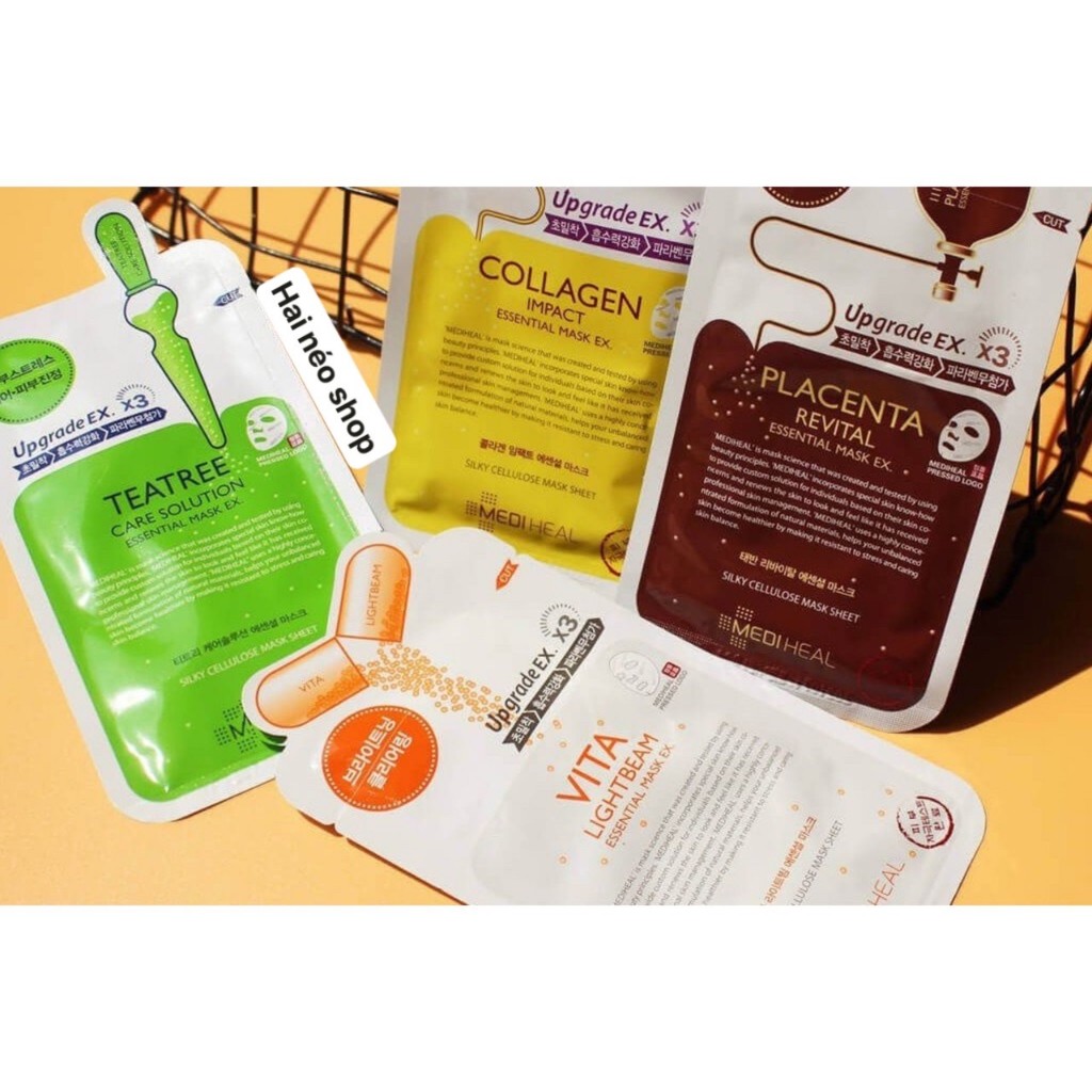Hộp 10 miếng nạ Mediheal Essential Mask các loại