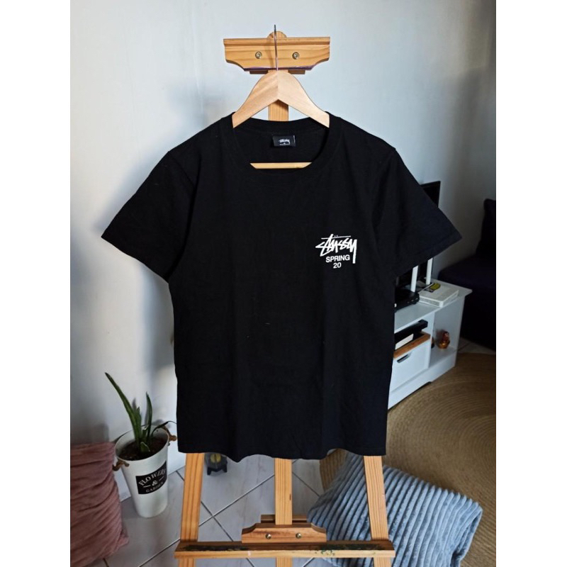 Áo thun STUSSY Spring 20 hoạ tiết sang trọng, áo phông nam nữ cotton 100%