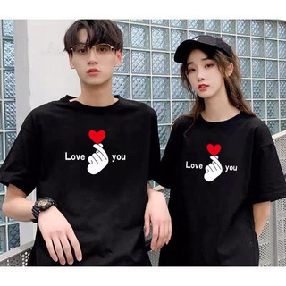Áo cặp nam nữ, áo phông đôi in hình bắn tim chất cotton thoáng mát thấm hút có giản tốt