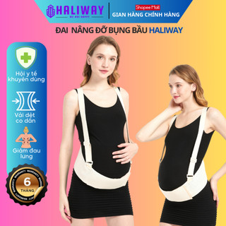 Đai nâng đỡ bụng bầu co giãn 4 chiều- An Toàn - Giảm đau mỏi lưng rạn bụng thương hiệu HALIWAY