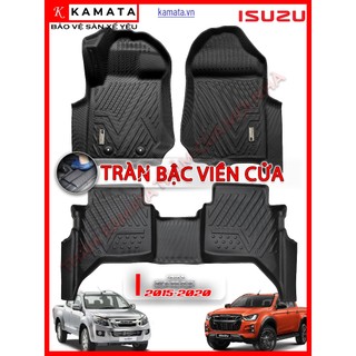 Thảm lót sàn ô tô 5d isuzu dmax 2020-2023 đúc nguyên khối tpv/tpe/viền dài