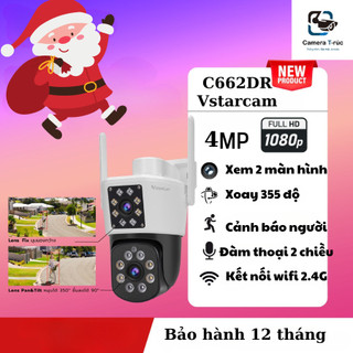 Camera Wifi Vstarcam 2 màn hình C662DR