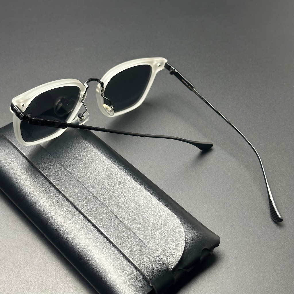 KINHLEGIASI | Kính mát Milky White Chrome phong cách thời trang dạo phố, kính râm thời trang nam nữ dạo phố