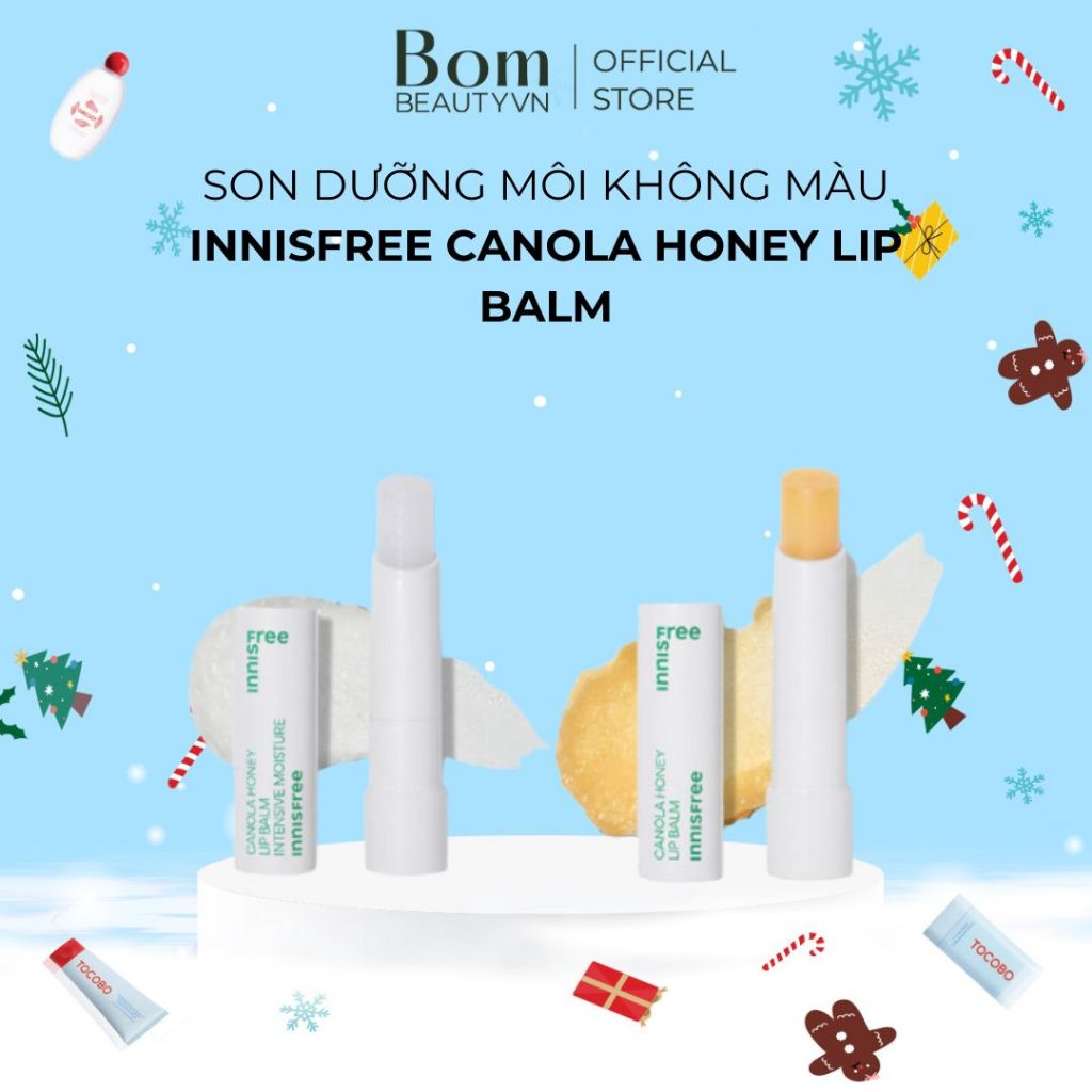(Mẫu mới 2023) Son Dưỡng Môi Innisfree Canola Honey Lip Balm
