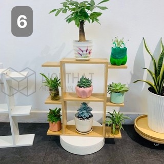 Kệ để hoa cây cảnh - sen đá, kệ decor để bàn mini chất liệu gỗ MDF phủ melamin bền đẹp ( nhiều kích thước )