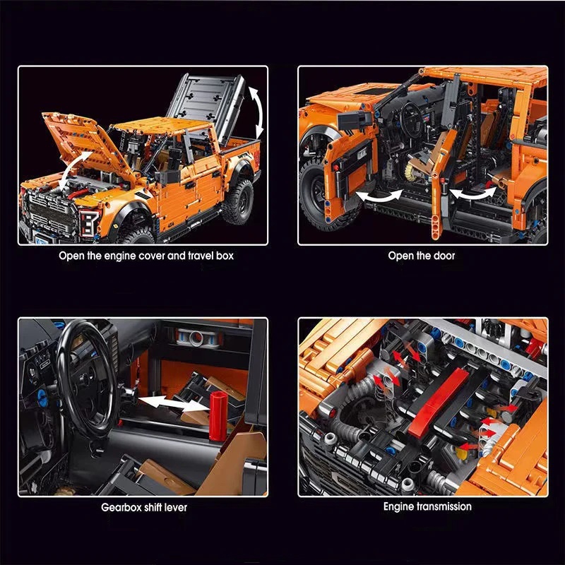 Xe Bán Tải Raptor F-150 T5014 Mô Hình Technic Tỷ Lệ 1:8 Đồ Chơi Lắp Ráp 3249pcs Sieuthidochoitritue