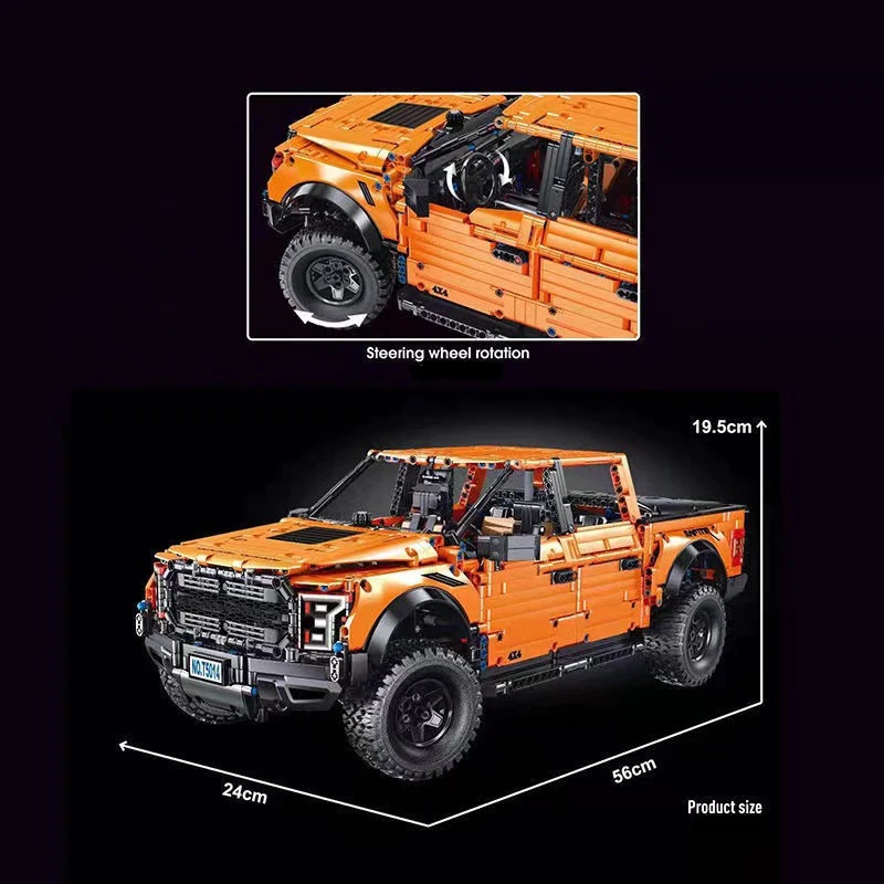 Xe Bán Tải Raptor F-150 T5014 Mô Hình Technic Tỷ Lệ 1:8 Đồ Chơi Lắp Ráp 3249pcs Sieuthidochoitritue