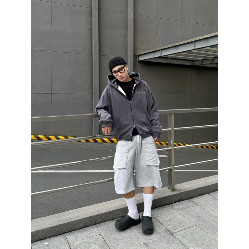 ÁO HOODIE ZIP BOXY FNC NỈ LÔNG CÁO / FUONERO CLUB