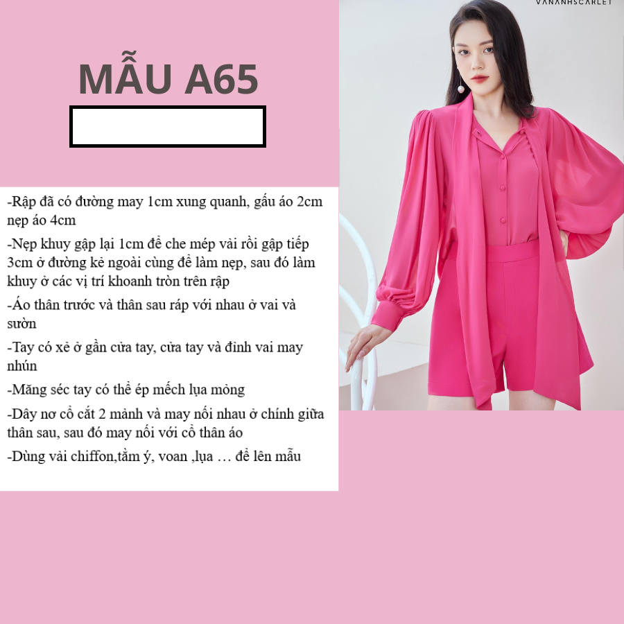 RẬP GIẤY A0 ÁO A65 (KHÔNG CẮT SẴN)