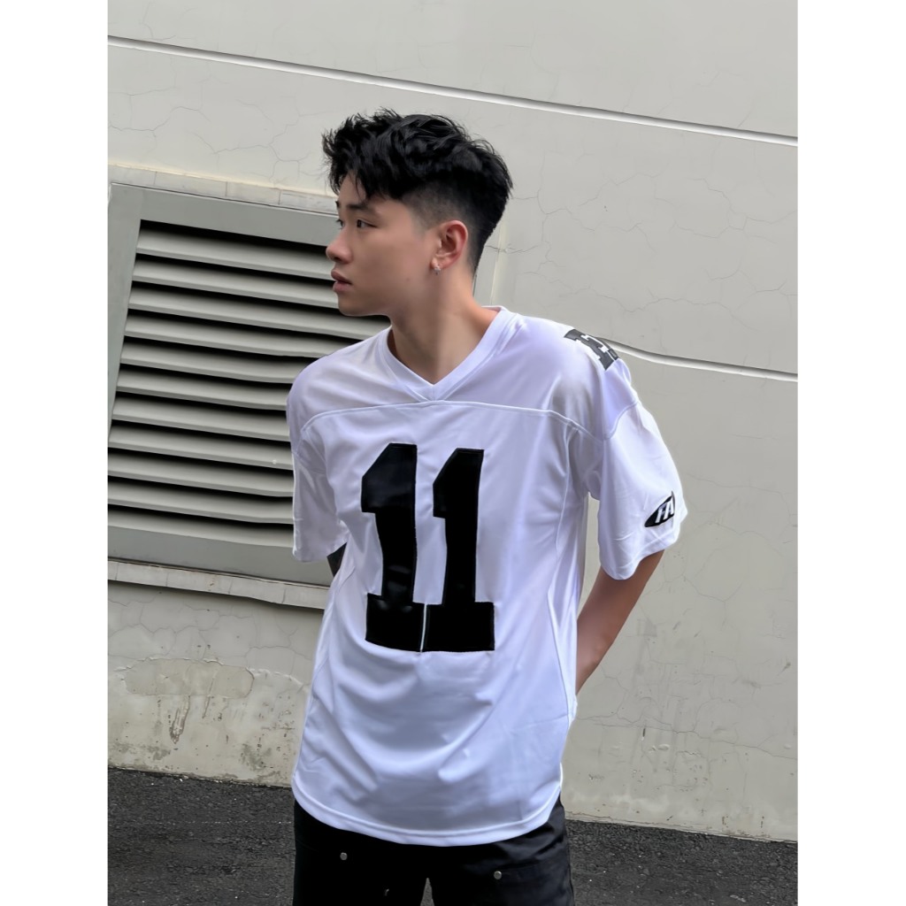 Áo Thun Phối Bóng Đá fafic Local Brand thể thao Form Oversize  áo jersey Dáng rộng tay lỡ hình thêu 11 nam nữ