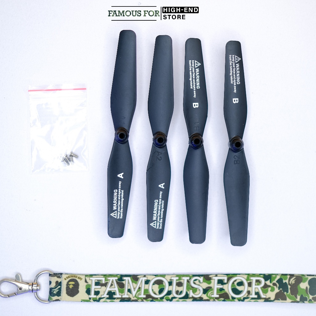 Bộ 4 Cặp Cánh Quạt Flycam mini S13 pro Chính Hãng Giảm Tiếng Ồn ( Tặng kèm 4 ốc vít )( SKYTEK)