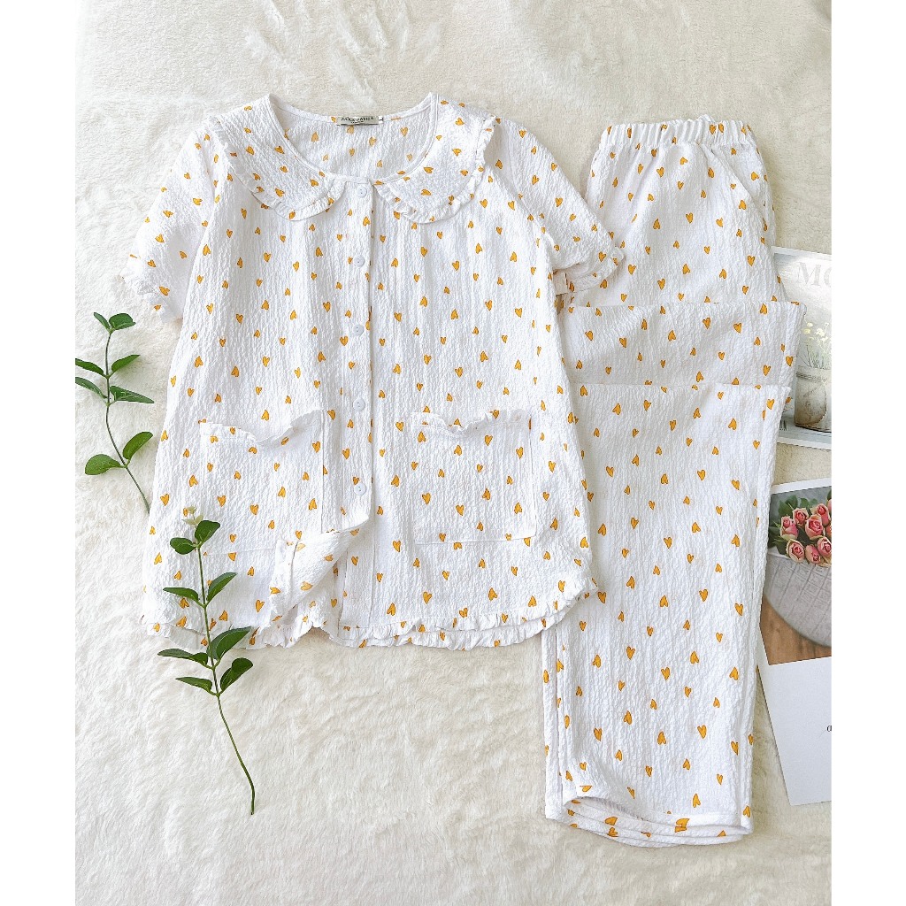 ĐỒ BỘ XINH XẮN [Hàng thiết kế] vải lụa satin mềm đẹp