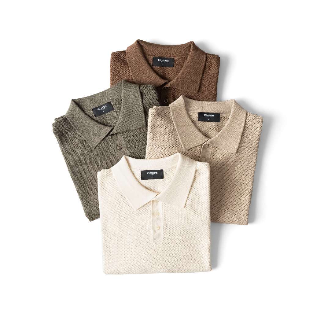 Áo thun POLO nam nữ cổ bẻ DEKI chất vải Cotton kiểu dáng classic thanh lịch, sang trọng, chuẩn form PLDK0098 - BELAIRMAN
