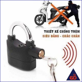Ổ Khoá Báo Động Chống Trộm Có Còi Báo Cao Cấp - Ổ Khoá chống trộm có còi báo động tiện lợi tặng kèm pin thay thế