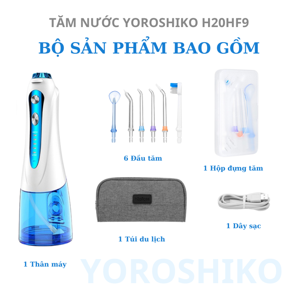 Tăm nước H2ofloss cao cấp Yoroshiko chính hãng chống nước