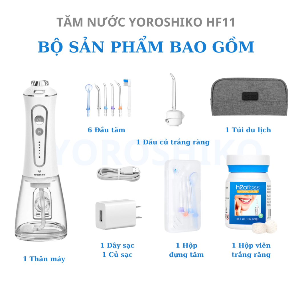 Tăm nước H2ofloss cao cấp Yoroshiko chính hãng chống nước