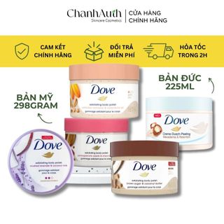 (bản Đức Mỹ) Tẩy da chết toàn thân Dove Exfoliating Body Polish mềm mịn da không bị rát đau da sáng da TDC body bản Đứ