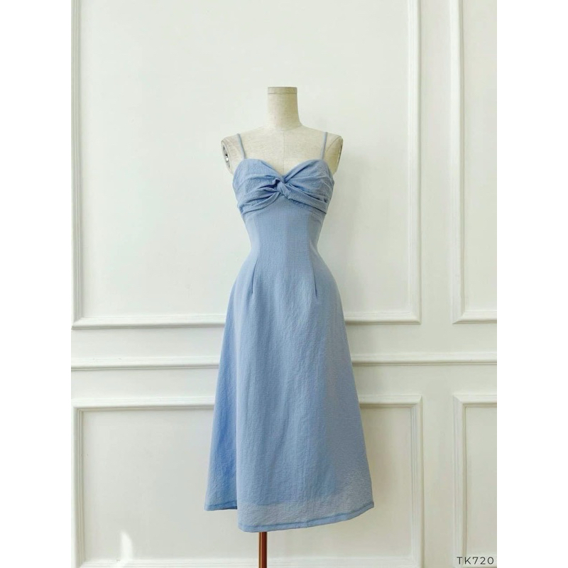 Đầm 2 dây xoắn ngực - TK720