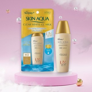 Sữa chống nắng tạo nền Sunplay Skin Aqua Clear White CC Milk 25g