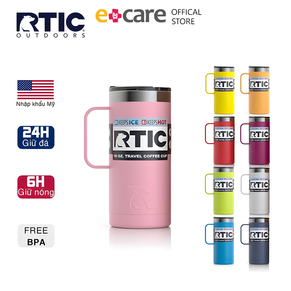 Ly giữ nhiệt RTIC Travel Mug 480ml 16oz - Nhiều màu