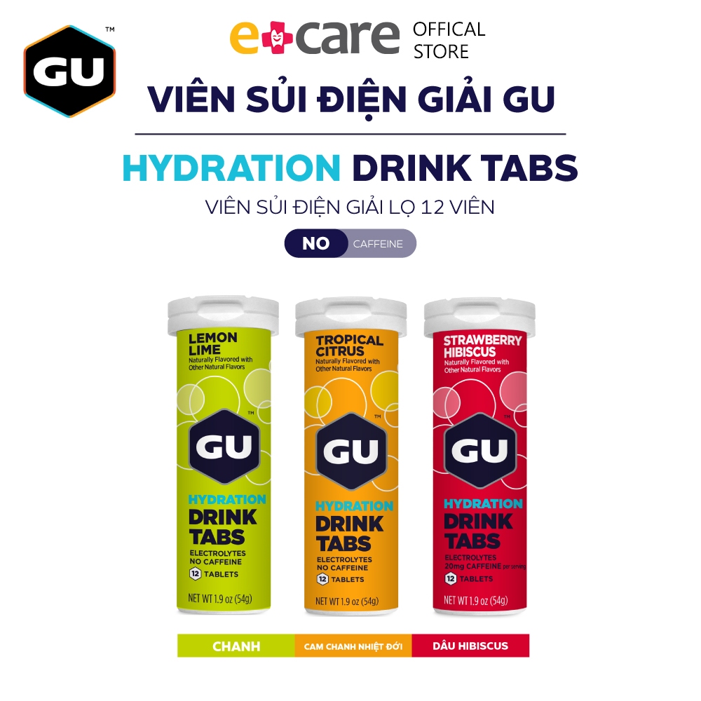 Viên sủi điện giải GU Hydration Drink Tabs 12 viên