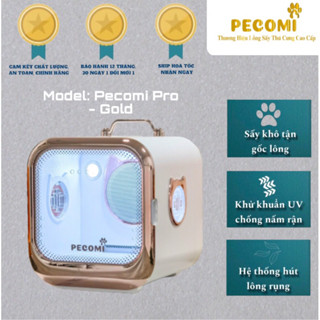  {Có Sẵn - Khử Trùng UV} Máy Lồng Chuồng Sấy Lông Thú Cưng Chó Mèo Pecomi Pro 