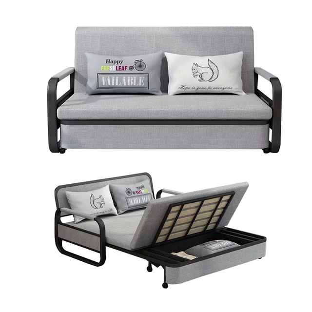 Sofa giường gấp gọn thông minh đa năng có ngăn chứa đồ , Ghế giường sofa cao cấp tiết kiệm không gian