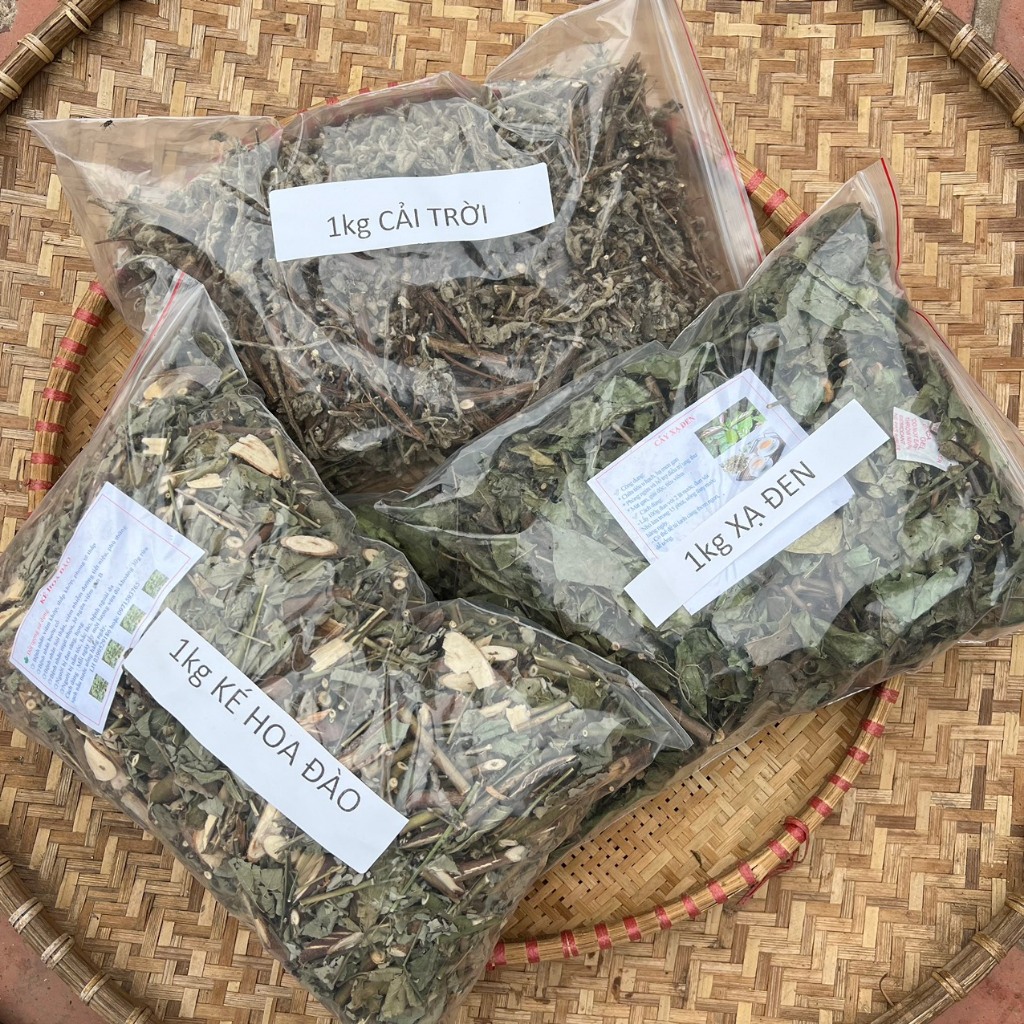 Liệu trình tuyến giáp ,bướu cổ ( 1kg ké hoa đào ,1kg cải trời,1kg xạ đen)