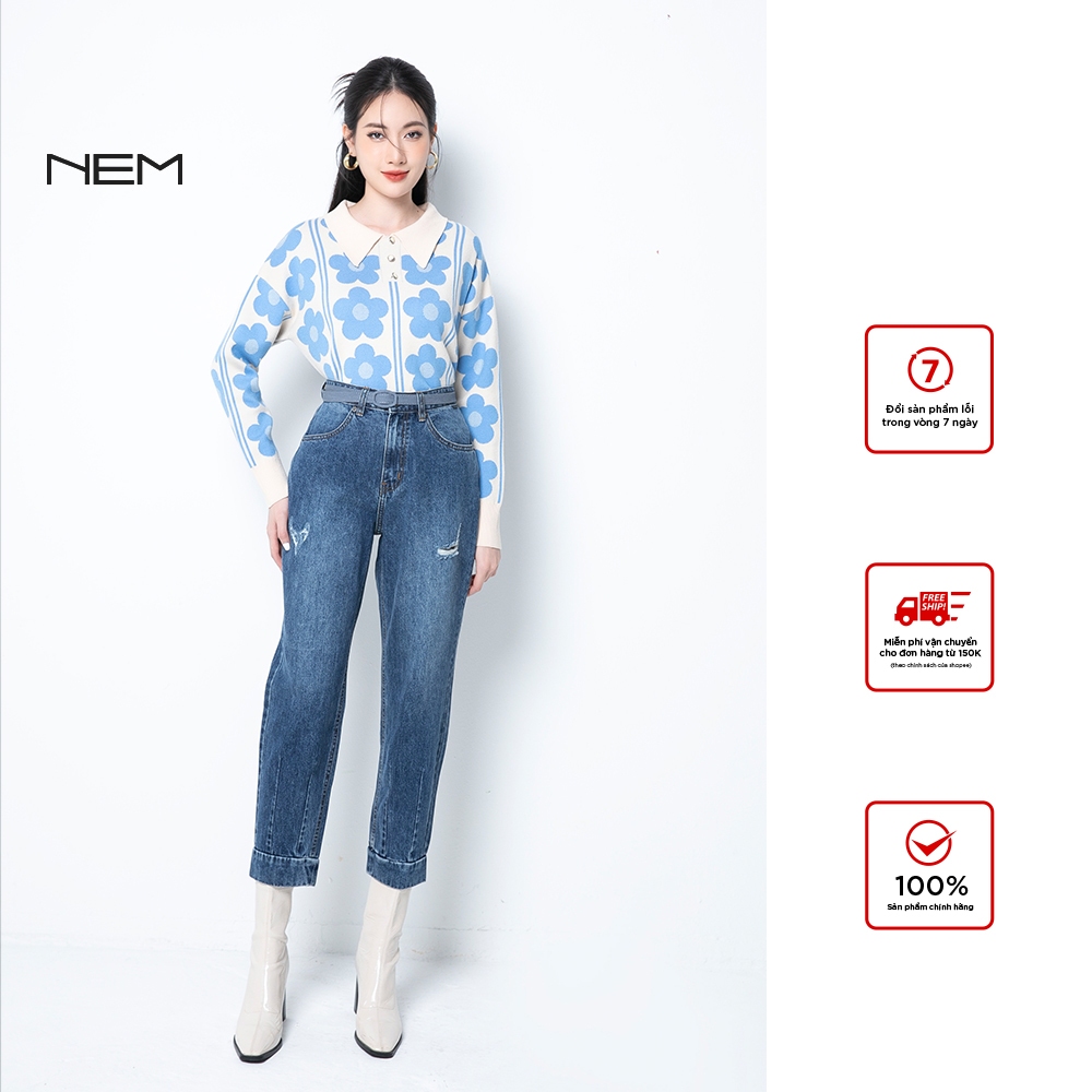 [Chính hãng } Quần jean nữ thiết kế NEM Fashion 67192 giá tốt