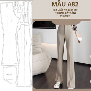Rập giấy a0 quần loe a82
