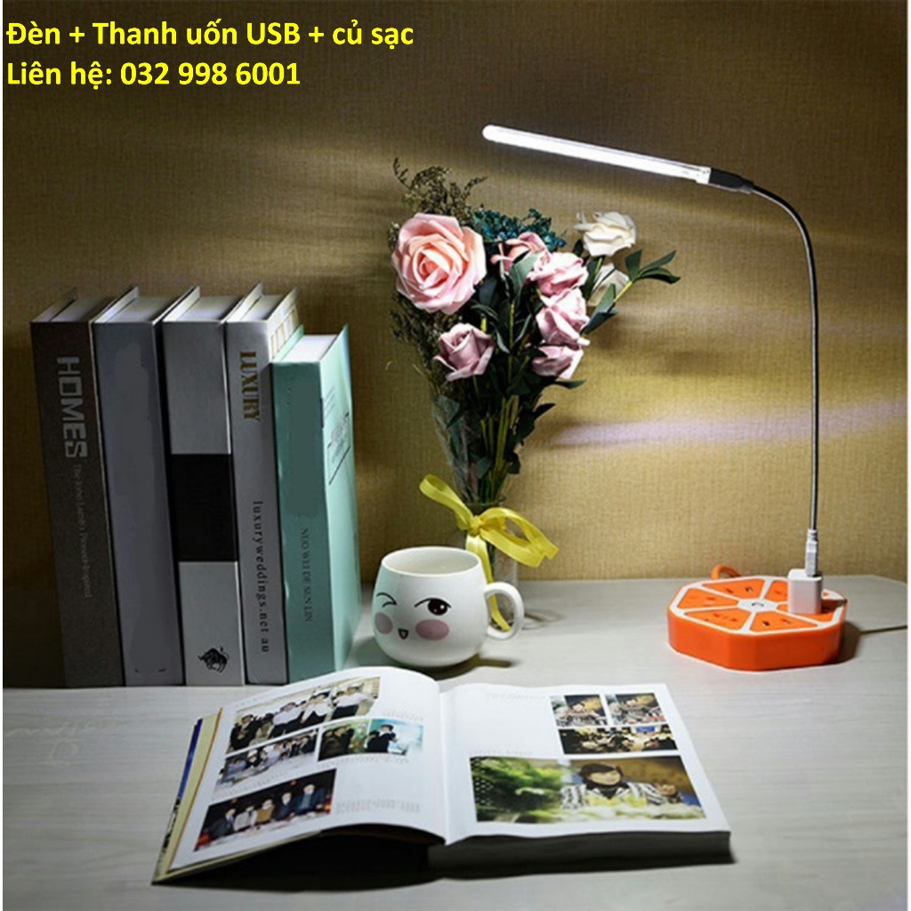 Thanh đèn LED usb siêu sáng Mag190 20led nhôm tản nhiệt thích hợp để bàn học magic2