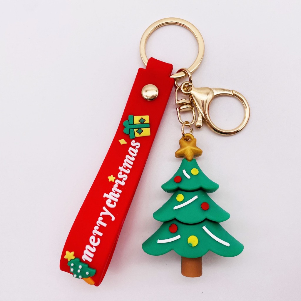 Móc khoá  Noel ông già noel  tặng quà giáng sinh ý nghĩa  , dùng treo balo móc khoá cute