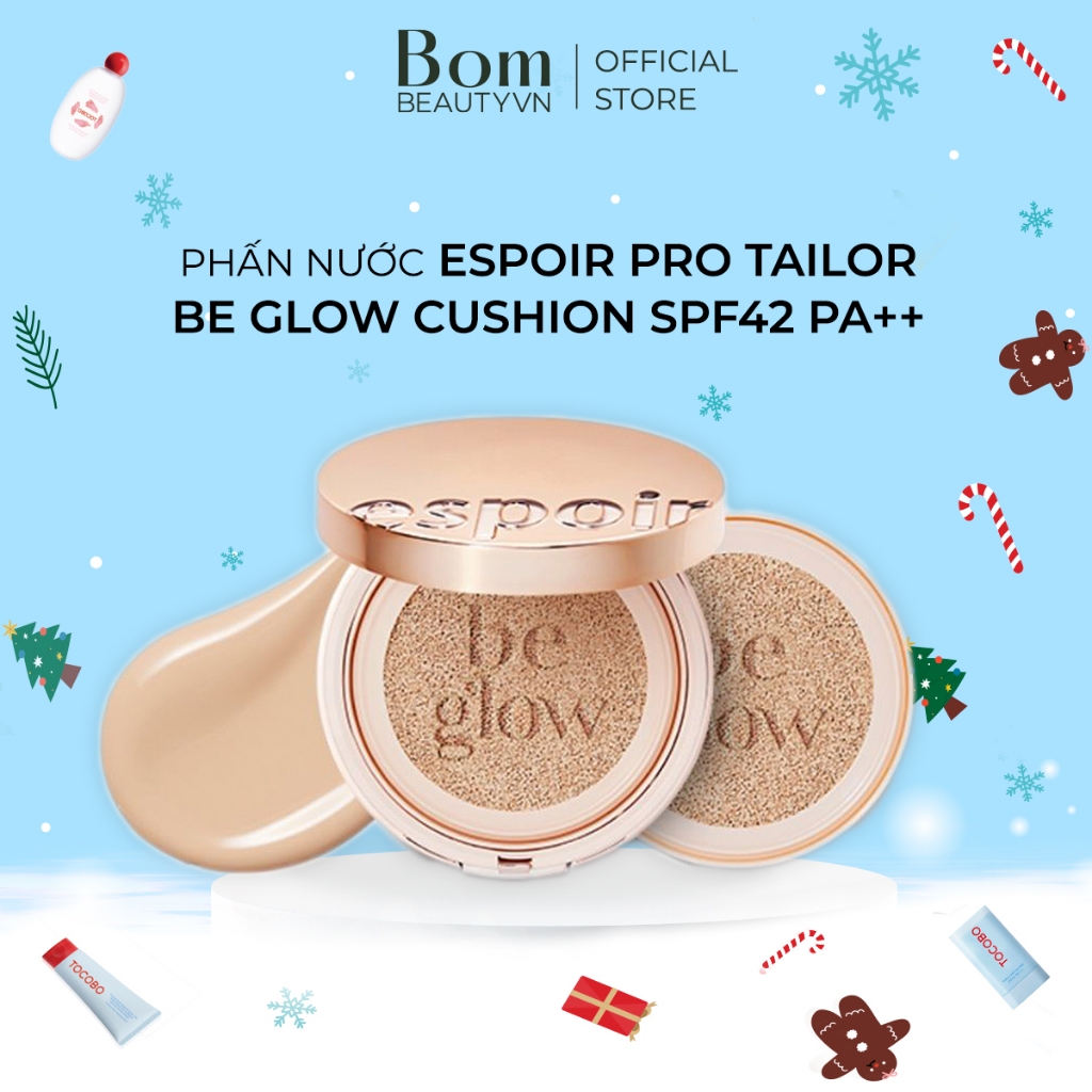 Phấn Nước Espoir Pro Tailor Be Glow Cushion SPF42 PA++ (Gồm 2 Lõi)