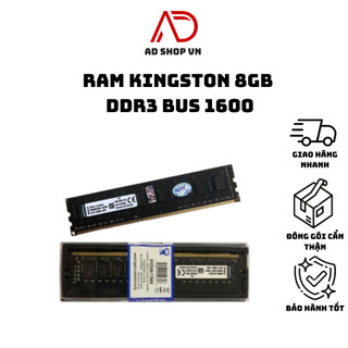 RAM Kingston 8Gb DDR3 Bus 1600Mhz Mới 100% bảo hành 3 năm