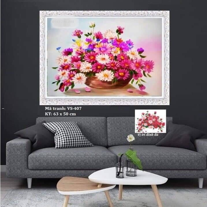 Tranh Gắn Đá, Tranh Đính Đá, Tranh chưa gắn đá