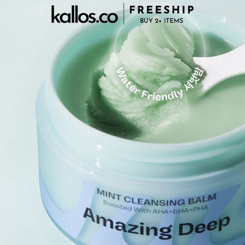 Kem Tẩy Trang Rửa Mặt Mamonde Amazing Deep Mint Cleansing Balm, Foam - Kallos Vietnam