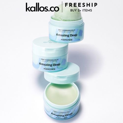 Kem Tẩy Trang Rửa Mặt Mamonde Amazing Deep Mint Cleansing Balm, Foam - Kallos Vietnam