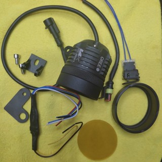 [VG493] CB Đèn trợ sáng L4x + mạch passing-công tắc Passing +LEN vàng +Pát bắt chân gương gắn xe máy