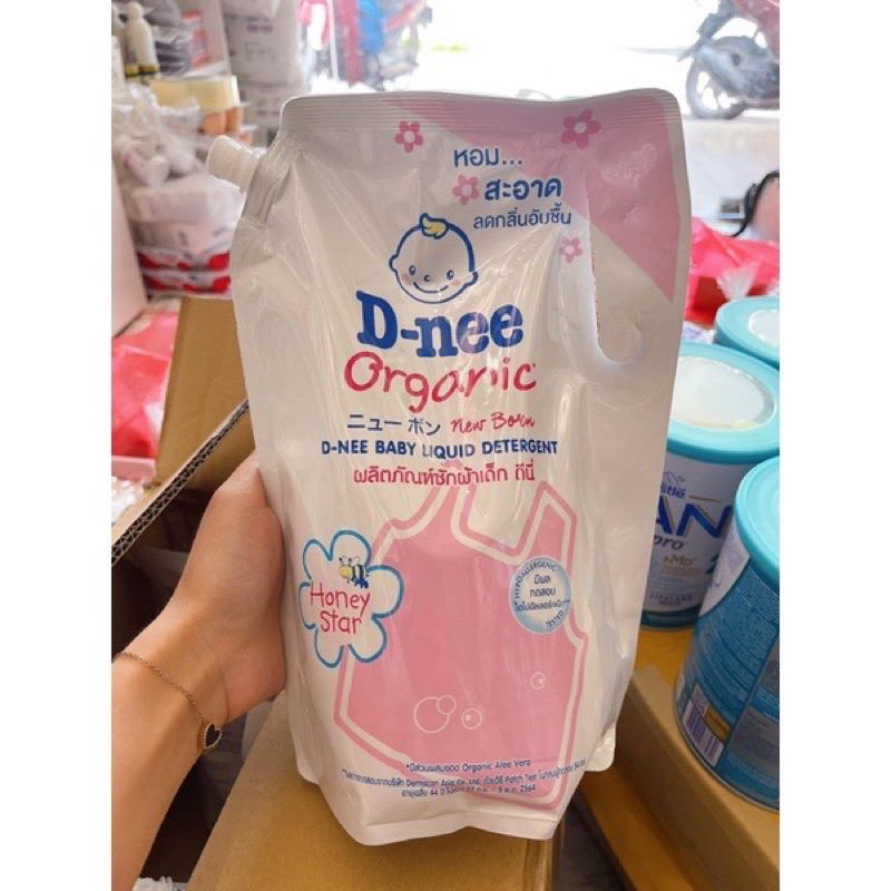 Nước giặt Dnee túi 1400ml chuẩn thái lan, nước giặt xả thái chính hãng