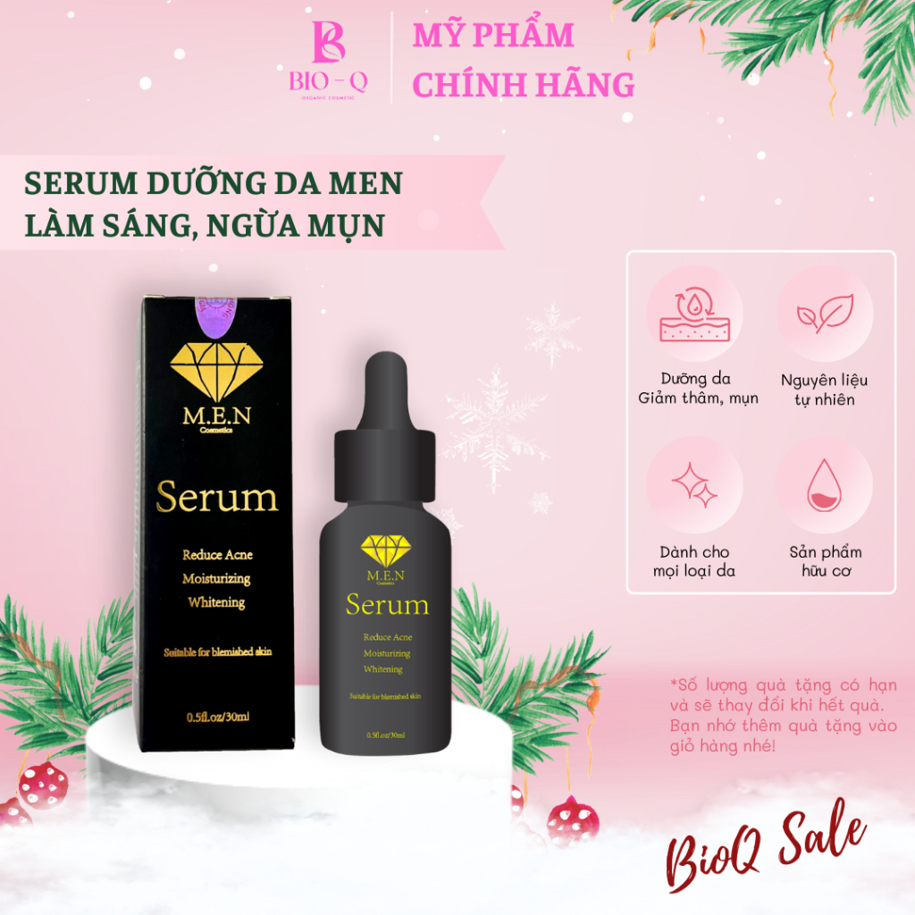 Serum dưỡng da MEN làm sáng se khít lỗ chân lông ngăn ngừa mụn (dung tích 30ml)