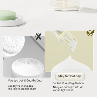 Máy tạo bọt quay, máy tạo bọt sữa rửa mặt