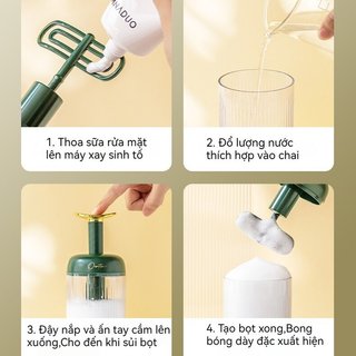 Máy tạo bọt quay, máy tạo bọt sữa rửa mặt