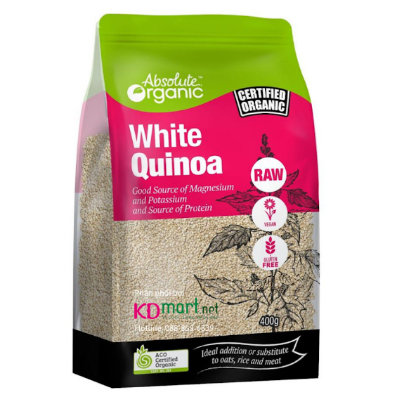 Hạt Diêm Mạch Trắng Absolute Organic 400gr
