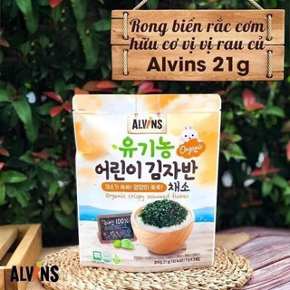 Rong Biển Hàn Quốc Alvins Rắc Cơm/Cháo Hữu Cơ Nhiều Vị 21g, Gofit