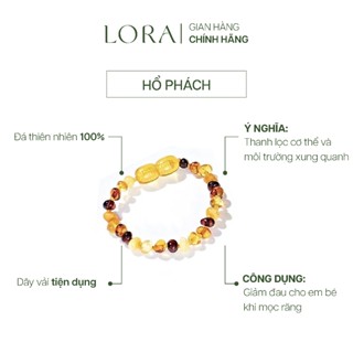  Vòng Tay Lắc Chân Hổ Phách Lora Amber Cho Bé Tránh Vía Dữ Ngủ Ngon Ít Bệnh Vặt 
