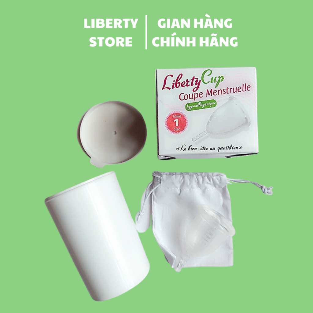 Combo Cốc nguyệt san Liberty Cup và Cốc tiệt trùng Herlife, hàng chính hãng