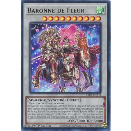 [ Bài Yugioh Chính Hãng ] Baronne de Fleur - RA01-EN034 - Ultra Rare