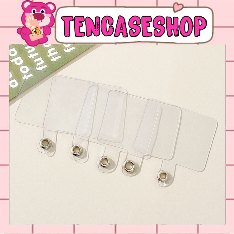 Miếng Lót Silicon Trong Suốt Dùng Móc Dây Đeo Các Loại & Dây Đeo Chéo Dài Cho Ốp Lưng Điện Thoại - TENCASESHOP