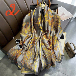 (Giao màu ngẫu nhiên) Khăn lụa cao cấp size đại (90x180cm)
